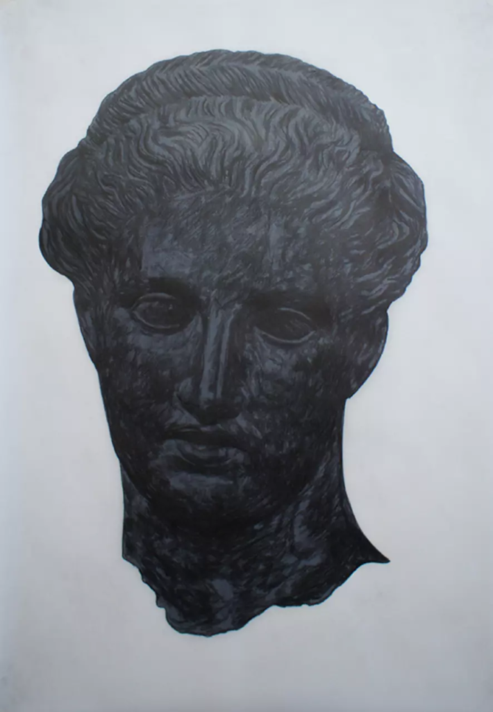 de sombres fraternites Frederic Malette 2-GRAPHITE sur calque 180g sur deux face-100x70cm