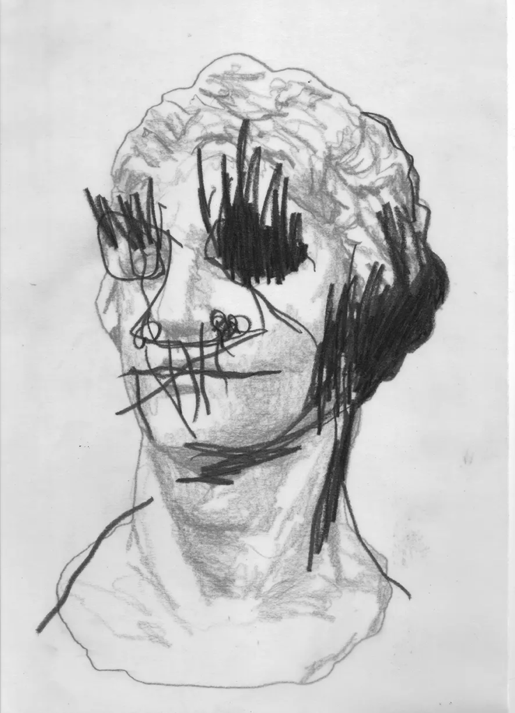 frederic malette-CALIGULA-21X29,7CM-GRAPHITE sur calque 180g sur deux face-2015-16