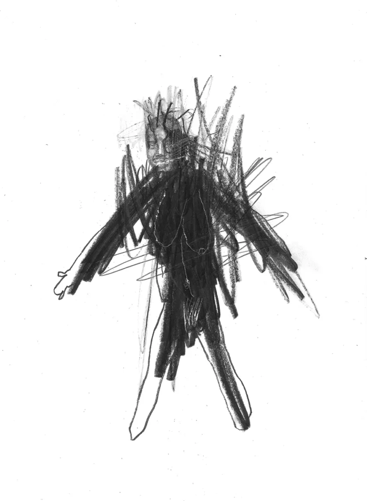 frederic malette-LES PETITS CORPS-21X29,7CM-GRAPHITE-2016-17