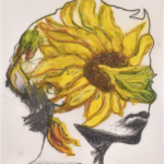 Frédéric Malette_Bruler les fleurs_2023_29,7 x 21_graphite et peinture sur calque_Galerie Catherine Putman